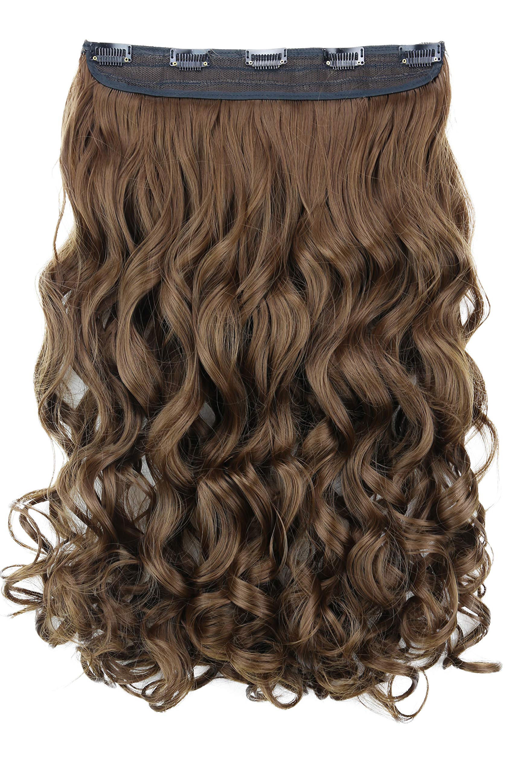 CAISHA 22" Clip In Extensions Hair Extensions Hairpiece Wavy Brown C62-1 — image 1