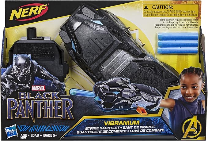 marvel black panther vibranium strike nerf gauntlet