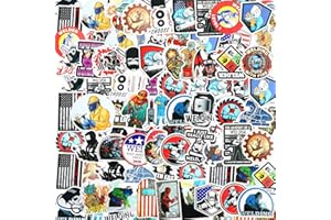 Zonon 100 Pcs Welding Stickers Decals, Hard Hat Tool Box Stickers for Helmet Welding Construction Worker Lineman Oilfield Electrician Decals