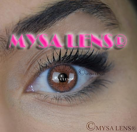 Mysa Lens Lentilles De Contact De Couleur Fantaisie Crazy Lens Cosplay Yeux Marron H 15 Brown 3tons Avizor Solution Multifonctions Pour Lentilles