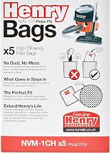 Henry NVM-1CH/907076 HepaFlo Vacuum Bags Pack of 5 White view 4
