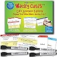 Think2Master Wacky Cards Life Science. Science Card Game for Families & Classroom. Make Hilarious Sentences While Learning About Life Science. Multi Leveled. Kids & Adults can Play Together.