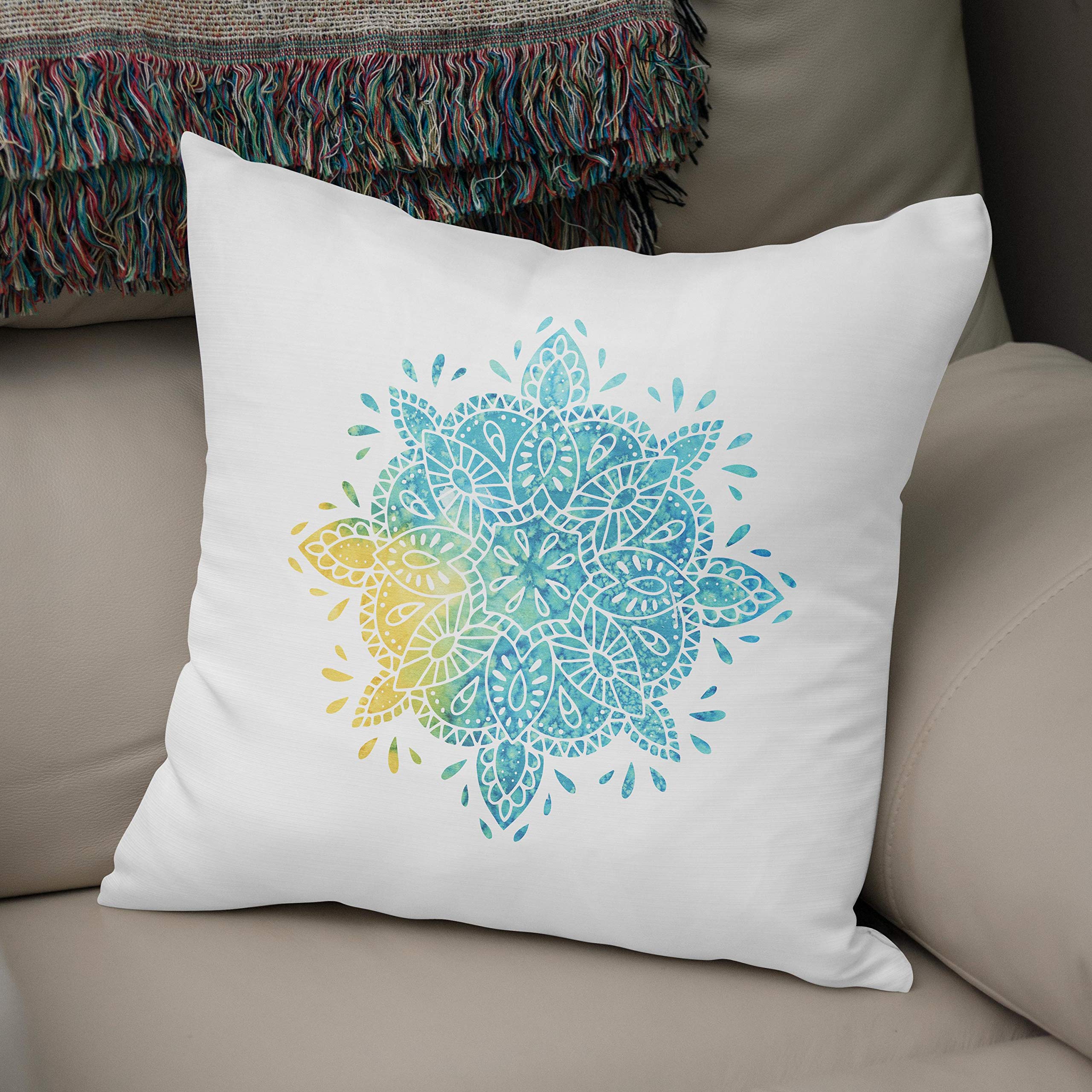 Bonamaison, Decorative Cushion Cover - 50% Cotton 50% Polyester - 43x43cm - Designed and Manufactured in Turkey