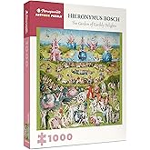 Pomegranate 1000-Piece Puzzle, Hieronymus Bosch, Garden of Earthly Delights | Matte finish, snug fit, 25x25" square jigsaw puzzle for adults, Renaissance painting, famous art puzzle