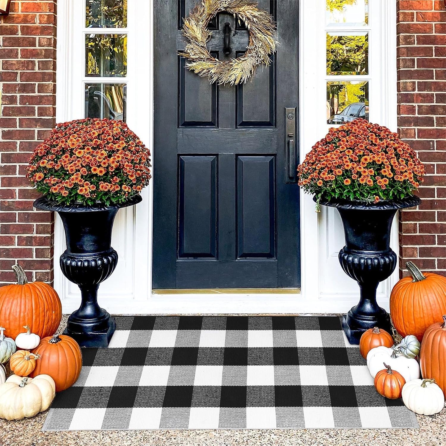 Rugs, Pads & Protectors - KIMODE Buffalo Plaid Outdoor Rug Runner Doormat 24'' x 51