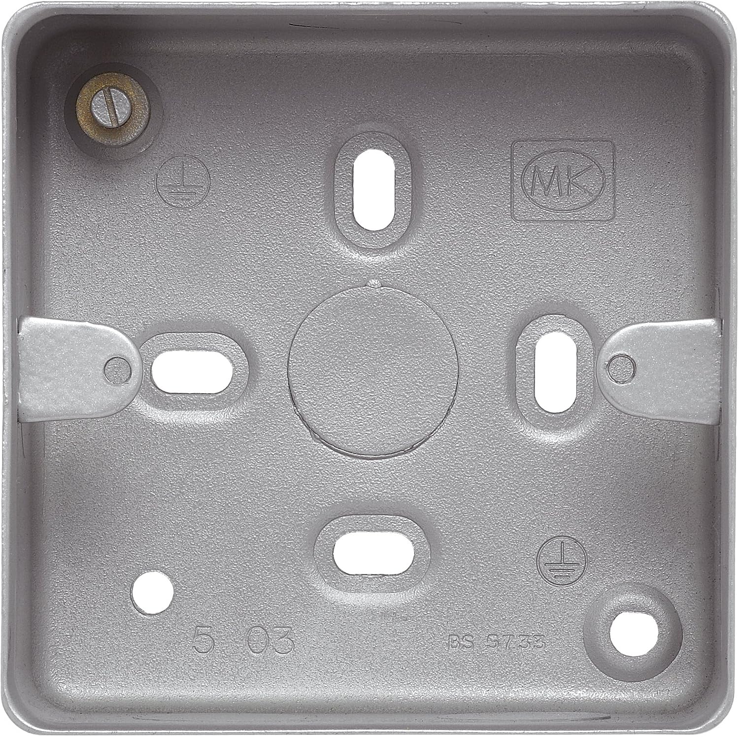 Mk K2213ALM 1-Gang Box with Knockouts