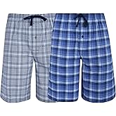 Hanes Men’s 2-Pack Woven Pajama Shorts – Lightweight Breathable Lounge Fit for Summer, Pantalones Cortos para Hombre 2-Pack