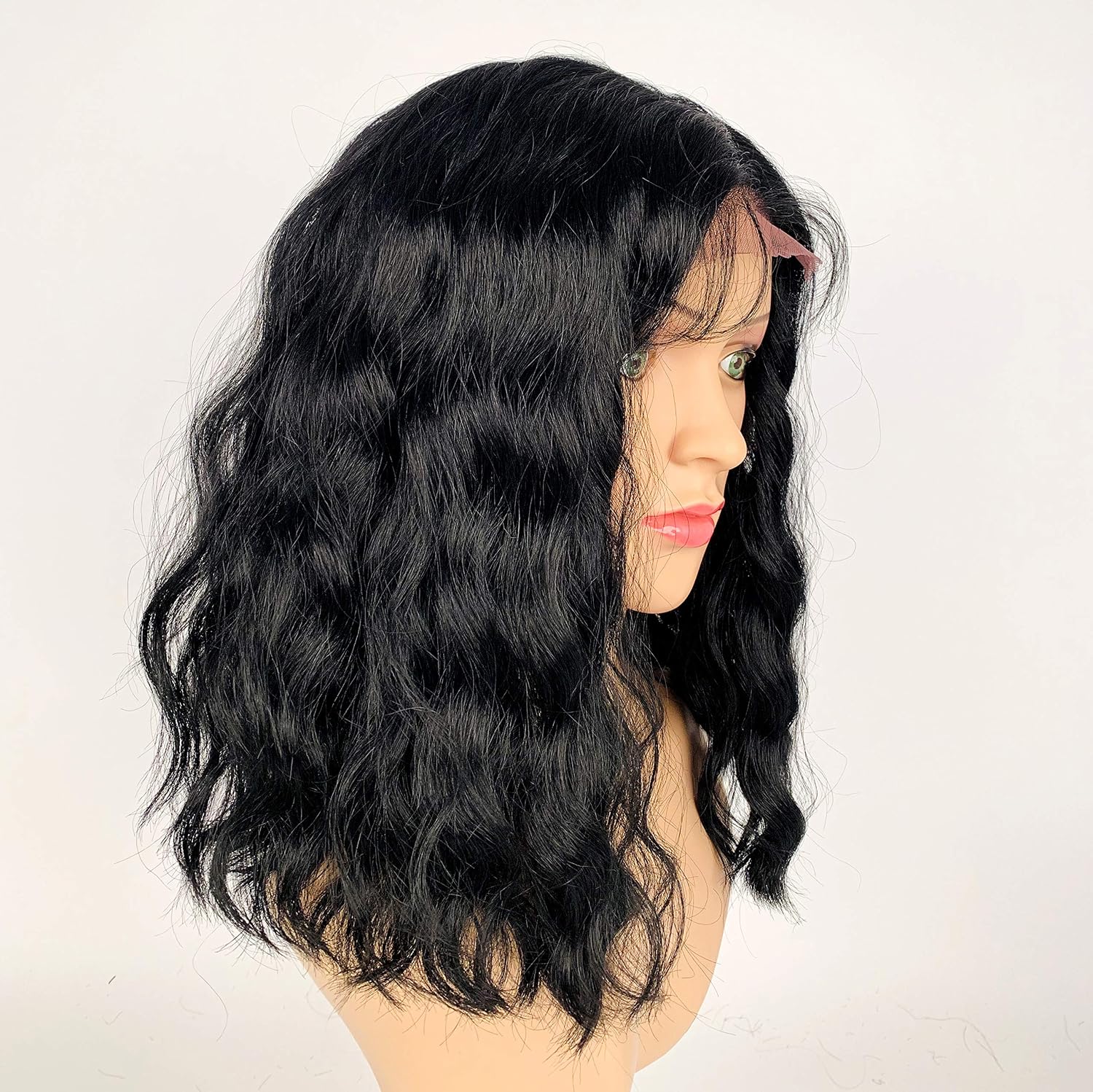 SLEEK Synthetic Lace front Wigs 4'' Deep Part Lace Wig with Baby Hair SPOTLIGHT 101 SACHA LACE WIG 13'' Shoulder Length Bob Wig Centre-Part Natural Loose Wave Heat Resistant Fiber 140g-1 - Image 4