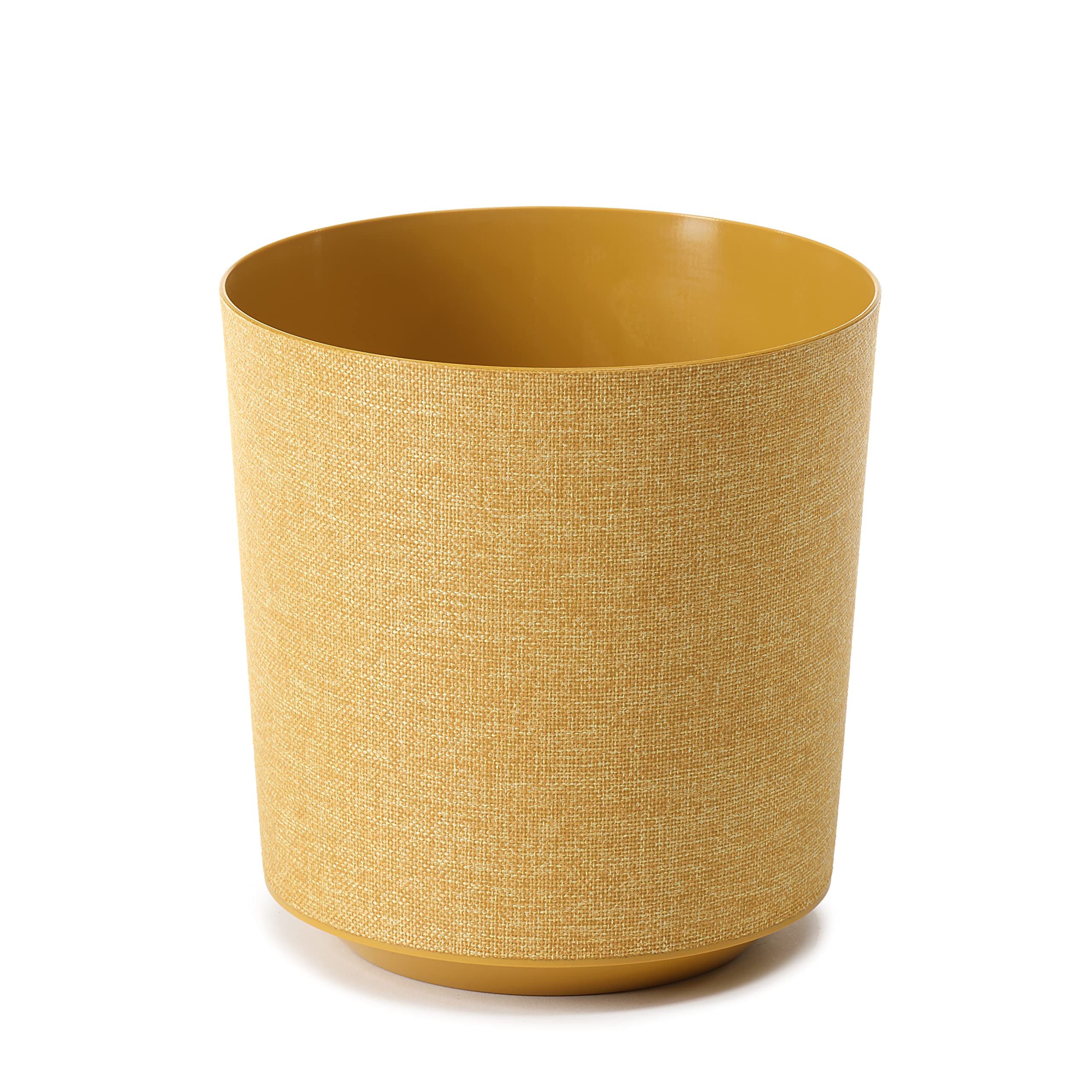 Lamela GAMA Flowerpot Herb Plant Flower pot Planter | Ø 19 cm | Holder Balcony Garden Container | Textil collection Patented technology !!! (Mustard Fabric)