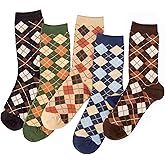 Violet Mist Crew Socks for Women Casual Crew Socks Ruffle Cute Animal Flower Funny Colorful Cotton Girls Novelty Ankle Sock