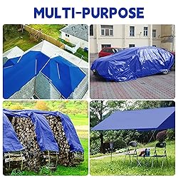 Tarp 5x7 ft 100% Waterproof Uv Resistant High