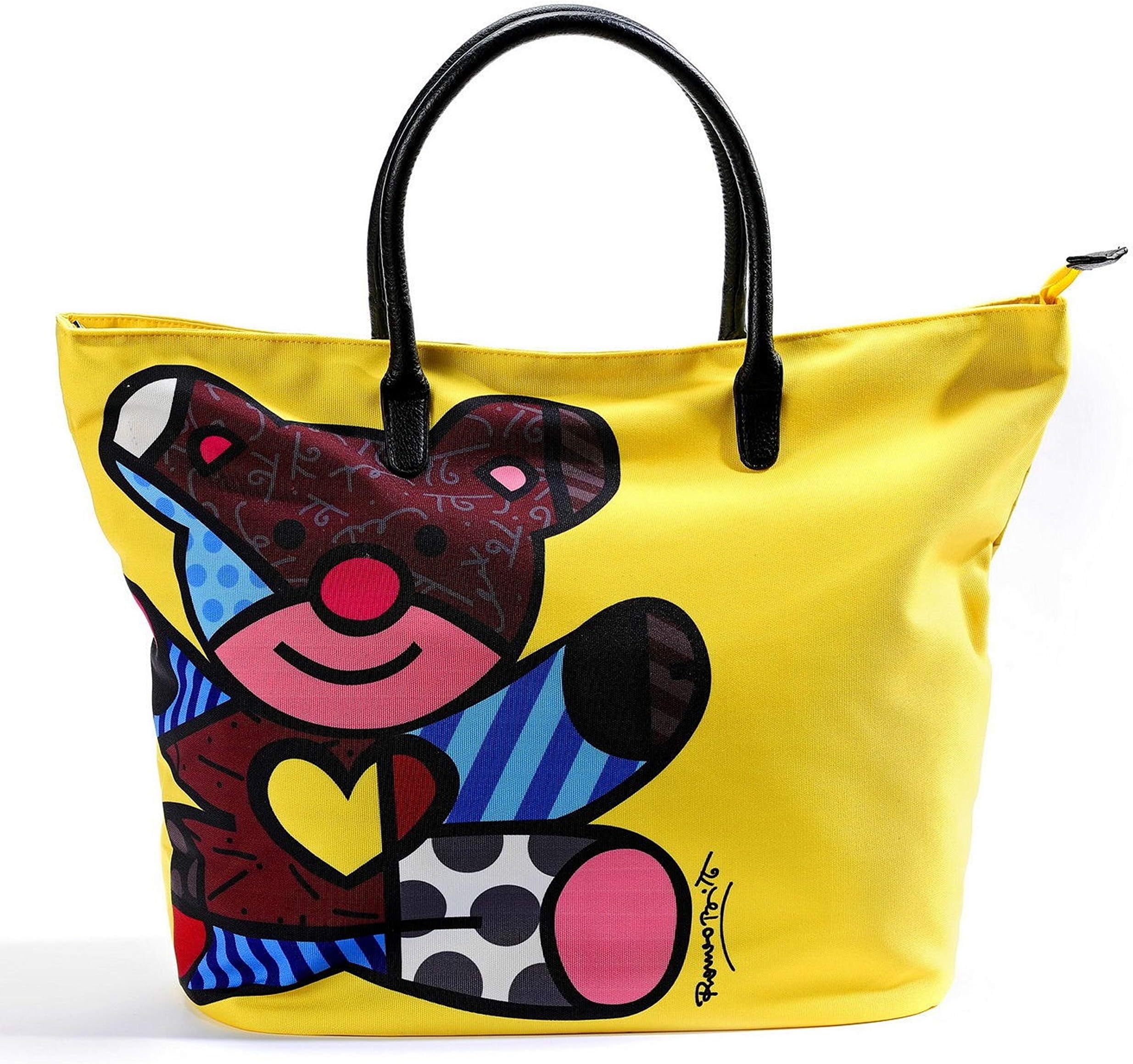 ROMERO BRITTO Tote Bag Bear - Shopping Bag - Pop Art from Miami