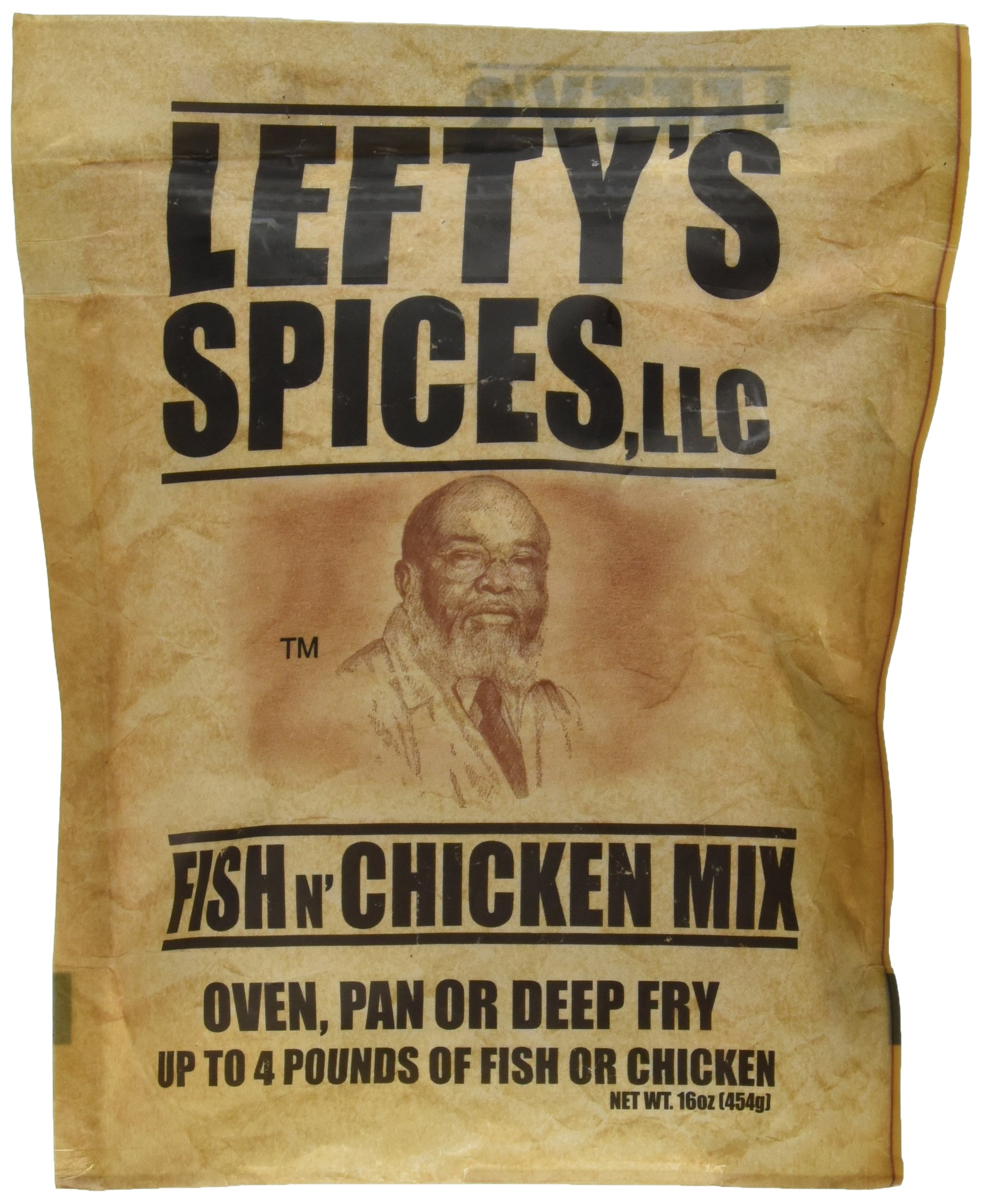 Leftys Spicy Fish & Chicken Mix 16oz Meat Seasonings