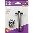 Sculpey Tools Clay Extruder 20 piece set, die cast steel construction, Great for DIY projects using polymer oven-bake clay, great for all skill levels