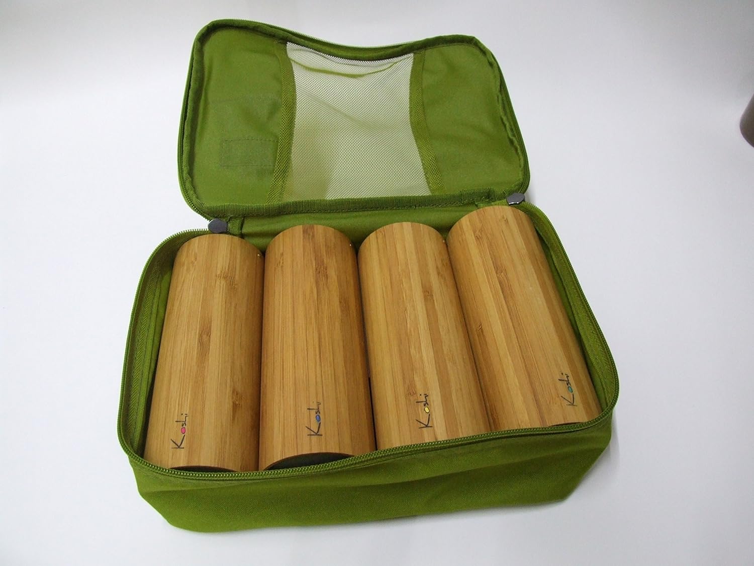 Wind Chime Koshi Set of 4 with Carry Case "Green" Wind chimes, Spa, Sound Therapy Amazon.co.uk