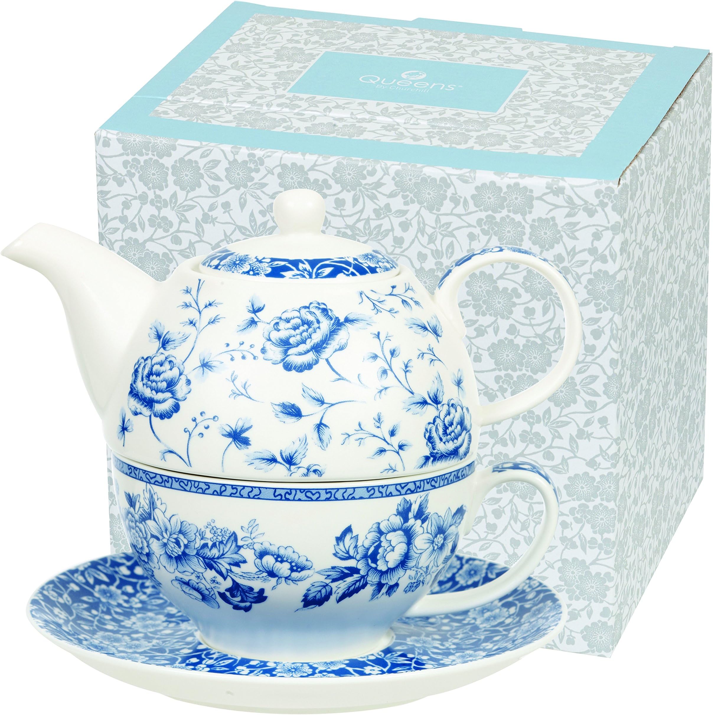 Queens Blue Story Tea for ONE Set in Gift Box