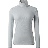 Udobana Women's Cotton Turtleneck Top Basic Pullover Sweater