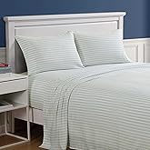 Nautica - Twin XL Size Sheet Set with Fitted Sheet &amp; Pillowcase | Soft Printed Microfiber Bedding, Deep Pocket Fitted Sheet, Flat Sheet &amp; Pillowcase Included, Machine Washable