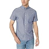 Tommy Hilfiger Men's Short Sleeve Casual Button Down Shirt in Custom Fit