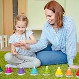 THE TWIDDLERS 8 Rainbow Desk Bells with Songbook Educational Toy view 4