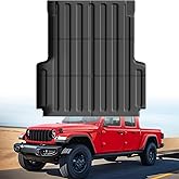 AUTOBULL Truck Bed Mat Bed Liner Fit for Jeep Gladiator JT 2020-2026 (60 inches), Vehicle Truck Bed Liner Custom Fit All Weather Protection TPE Pickup Car Bed Mat