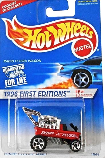 hot wheels 1996 first editions radio flyer wagon