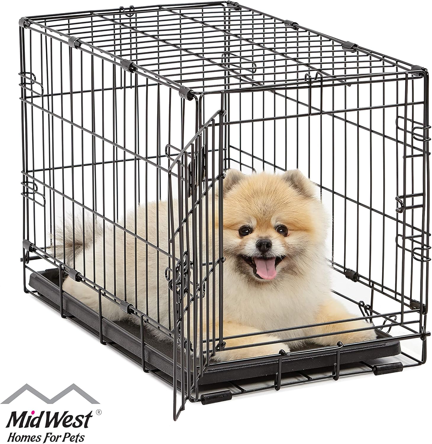 MidWest iCrate Folding Metal Dog Crate Amazon.co.uk Pet Supplies