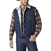 Wrangler Men's Sherpa Lined Denim Vest