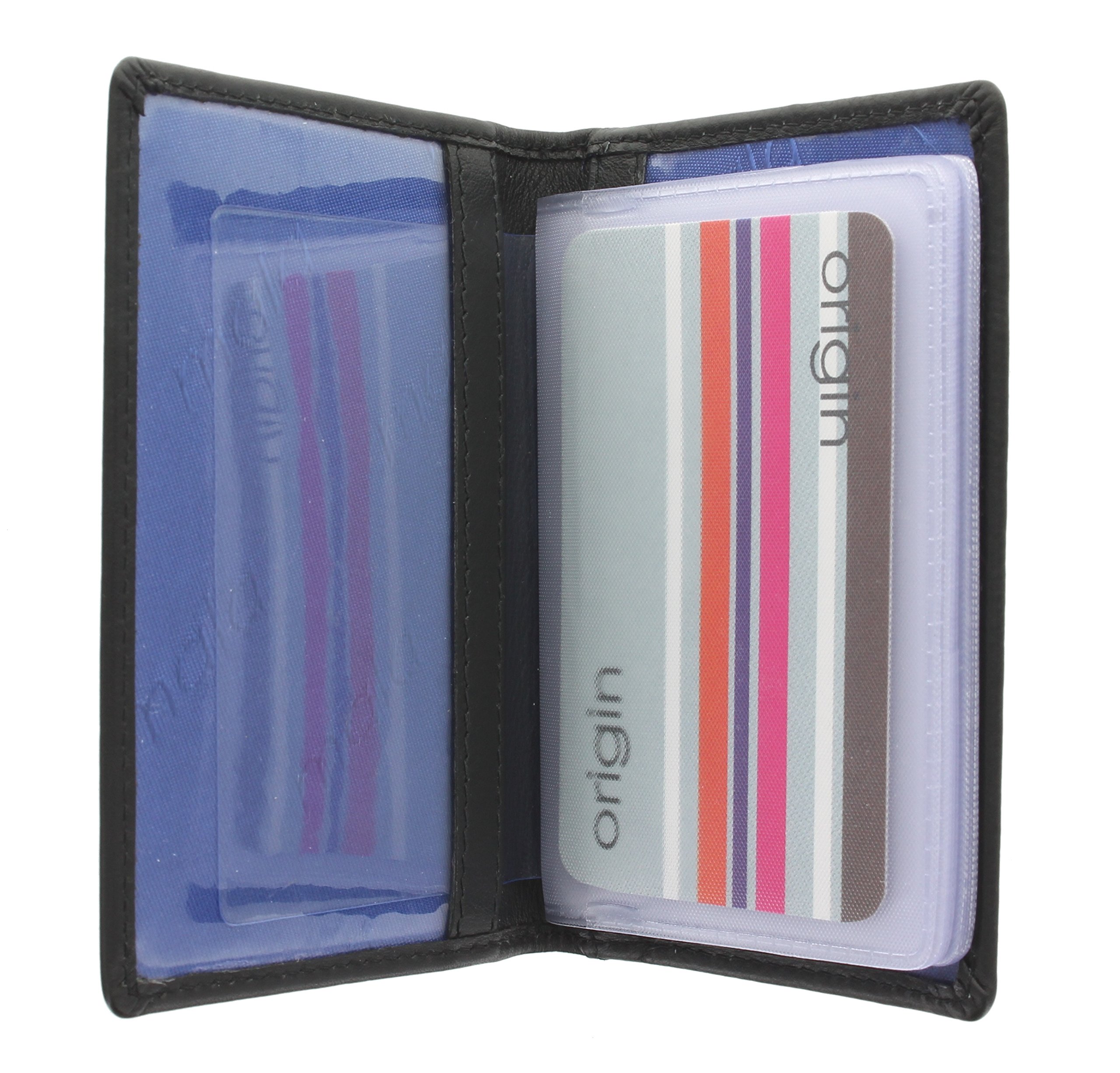 Mala Leather Origin Collection Leather Credit Card Holder- RFID Protection 610_5 Black