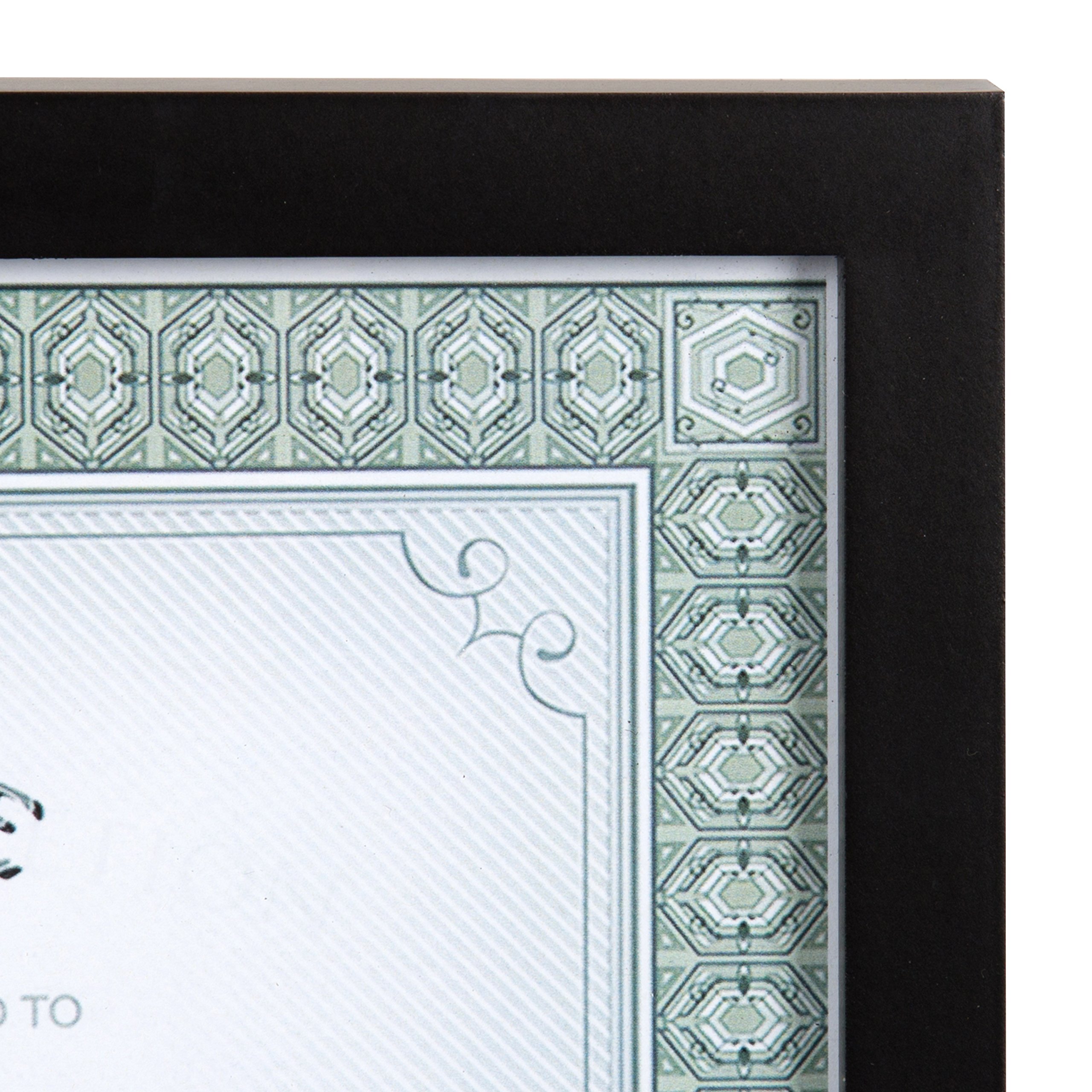 DesignOvation Gallery 8.5x11 Black Wood Document Picture Frame, Set of 4 32231522761 eBay