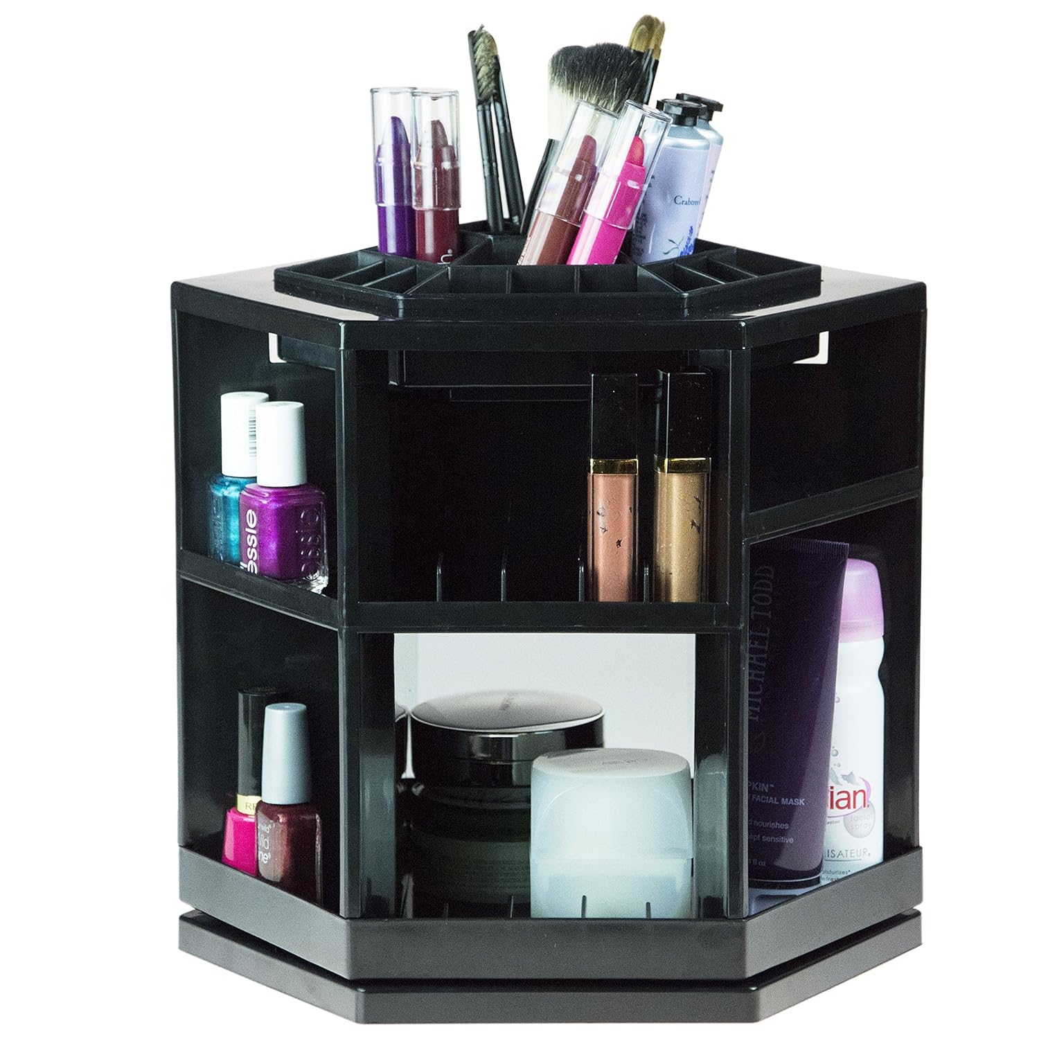 Rotating Counter Top Makeup Storage Organizer Caddy