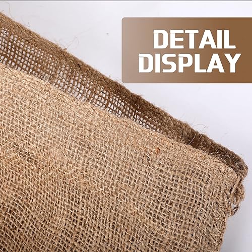 Shappy 10 Pieces Burlap Sand Bag 14" X 26" Empty Sand Bags With Solid - View #6
