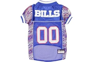 Zubaz NFL Team Pet Jersey for Dogs, Buffalo Bills, X-Large
