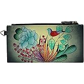 Anna by Anuschka Women's Hand Painted Genuine Leather Organizer Wallet | Hand Painted