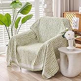 Erke Small Chair Recliner Cover Sheet Blanket, Machine Washable Non Slip Chenille Armchair Throw Cushion Slipcover for Pets, Slipper Chairs Bed Slip Covers Furniture Decor Protector
