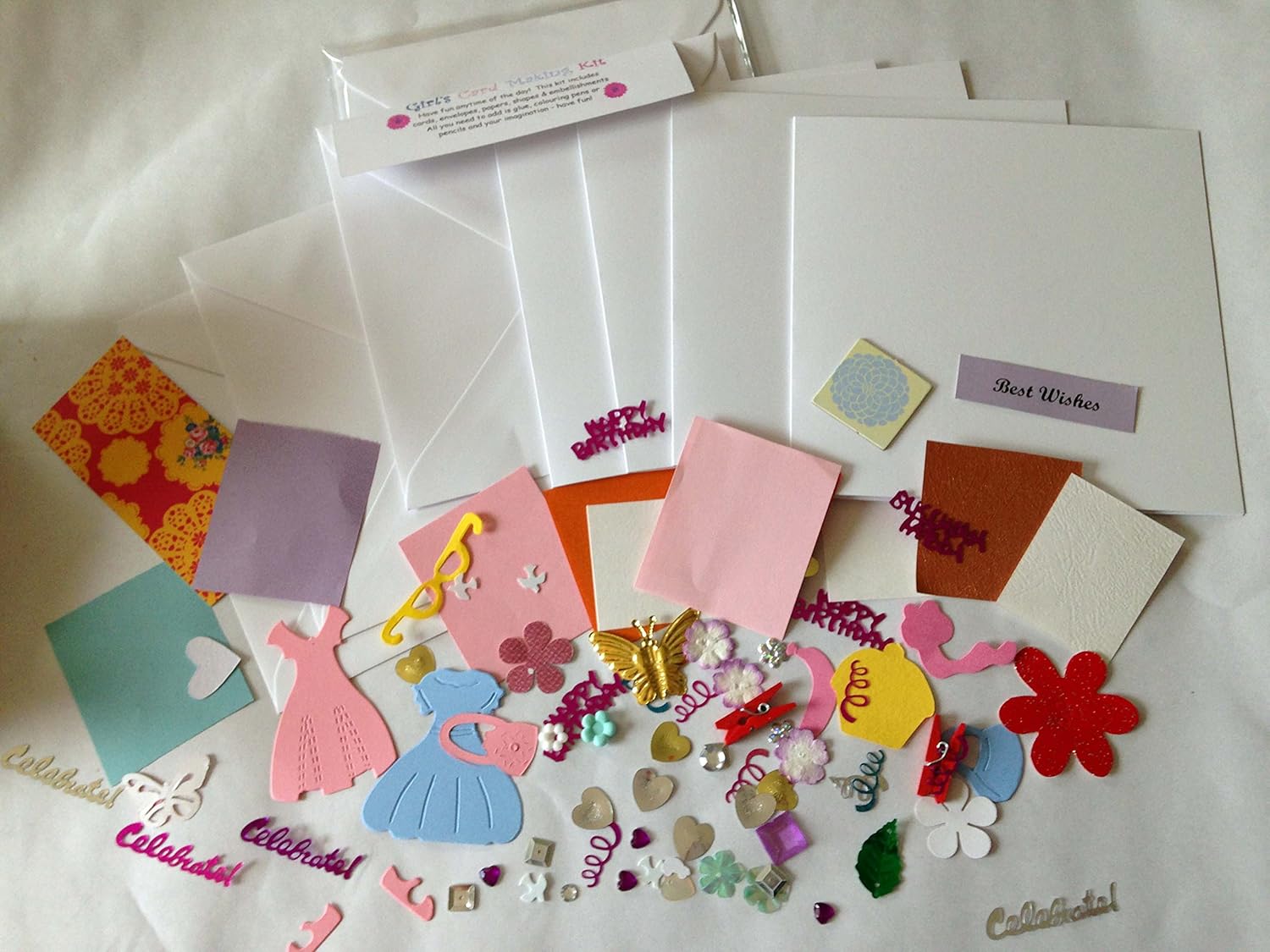 Includes 4 Cards And Envelopes Shapes Girls Card Making Kit Coloured Papers Embellishments And Much More Paper Paper Crafts Card Making Kits Clinicadelpieaitanalopez Com