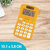 Lexibook FRUITIES Pocket Calculator 8 Digits 4 Operations Solar Battery Yellow view 7