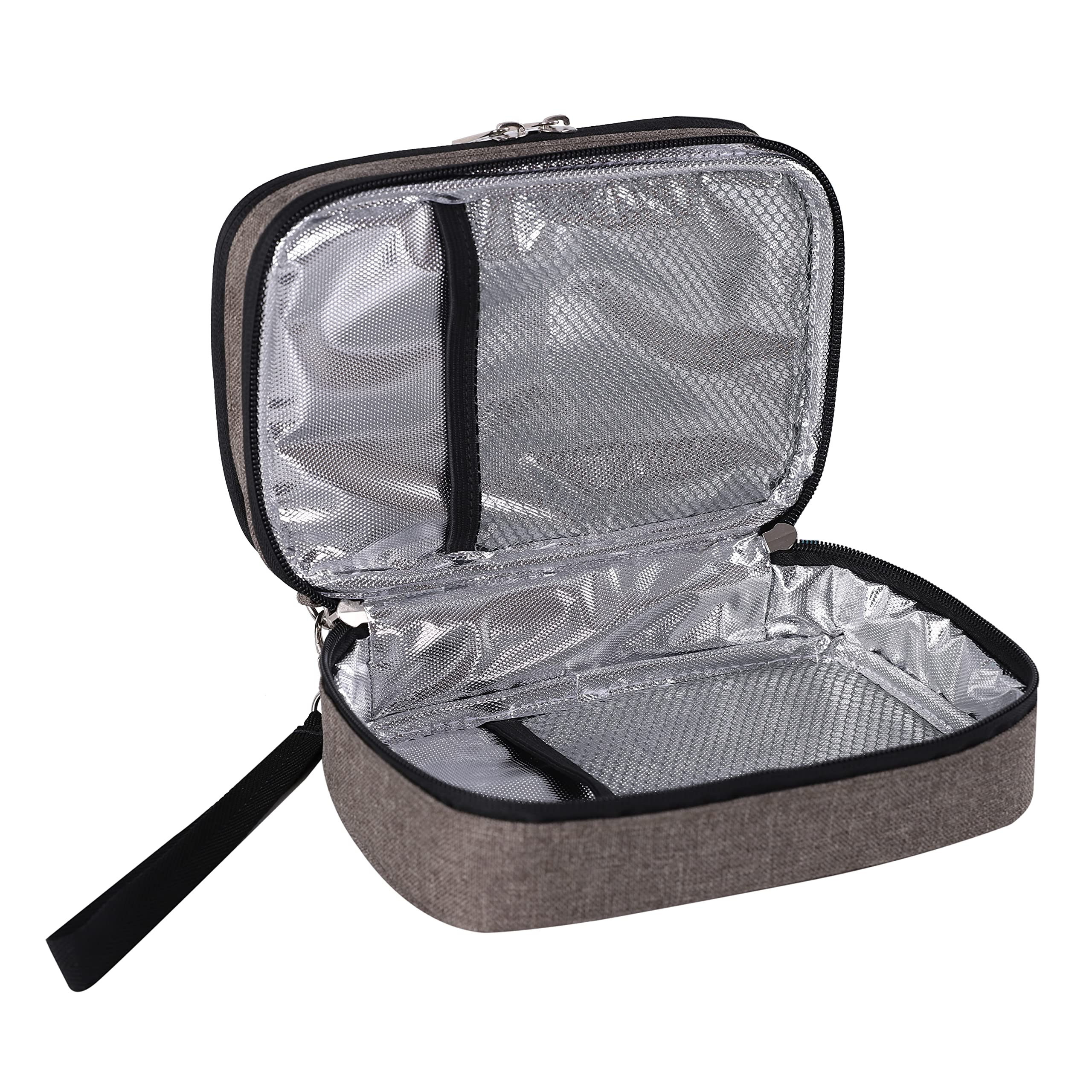 apollo walker Insulin Cooler Travel Case Diabetic Medication Cooler with Ice Packs and Insulation Liner