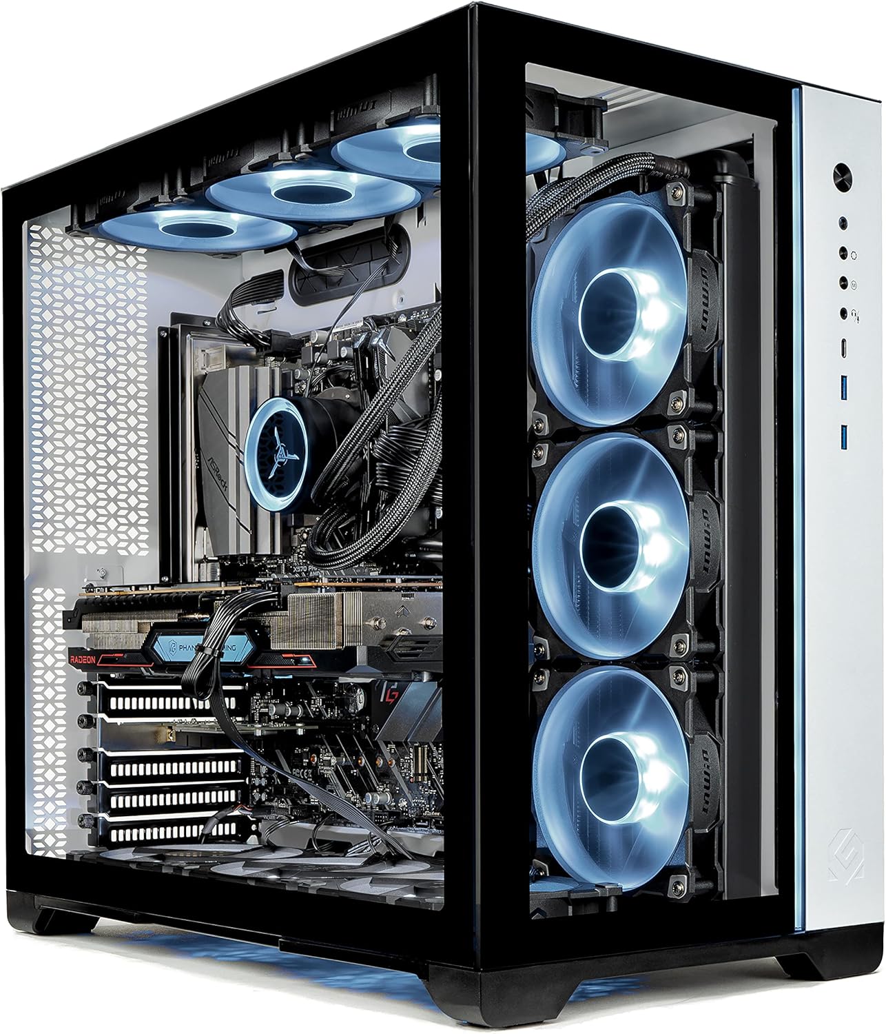 Skytech Prism II Gaming PC Desktop – AMD Ryzen 7 5800X 3.8GHz, RTX 3080 10G GDDR6X, 1TB Gen4 SSD, 16G DDR4 3200, X570 Motherboard, 750W Gold PSU, 360mm AIO, AC Wi-Fi, Windows 10 Home 64-bit