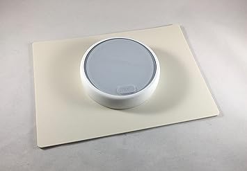 Decorative Rectangle E Nest Thermostat Wall Plate Almond
