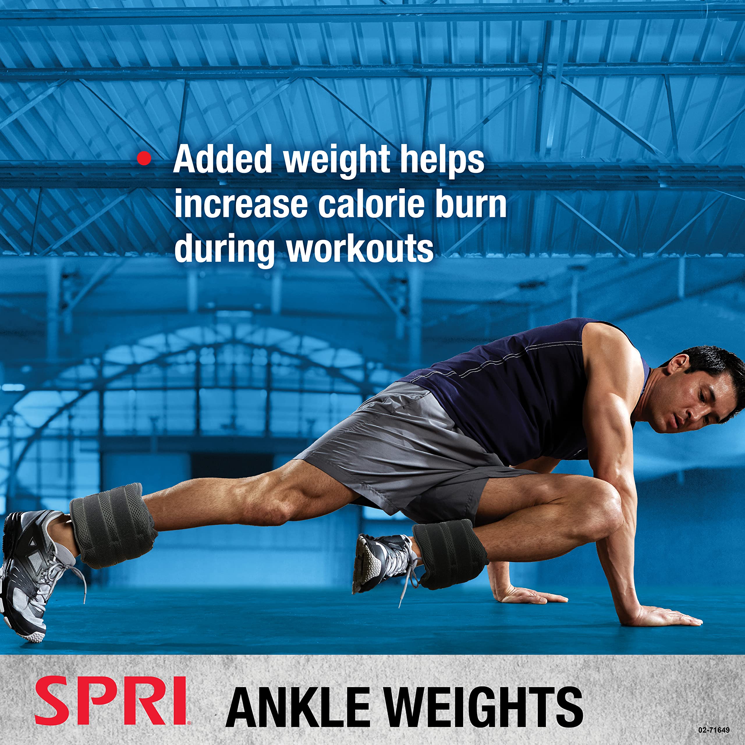 SPRI Adjustable Ankle Weights - Walking Weights for Strength Training Exercises, Resistance Endurance Workouts, General Fitness - For Strengthening & Toning Lower Body