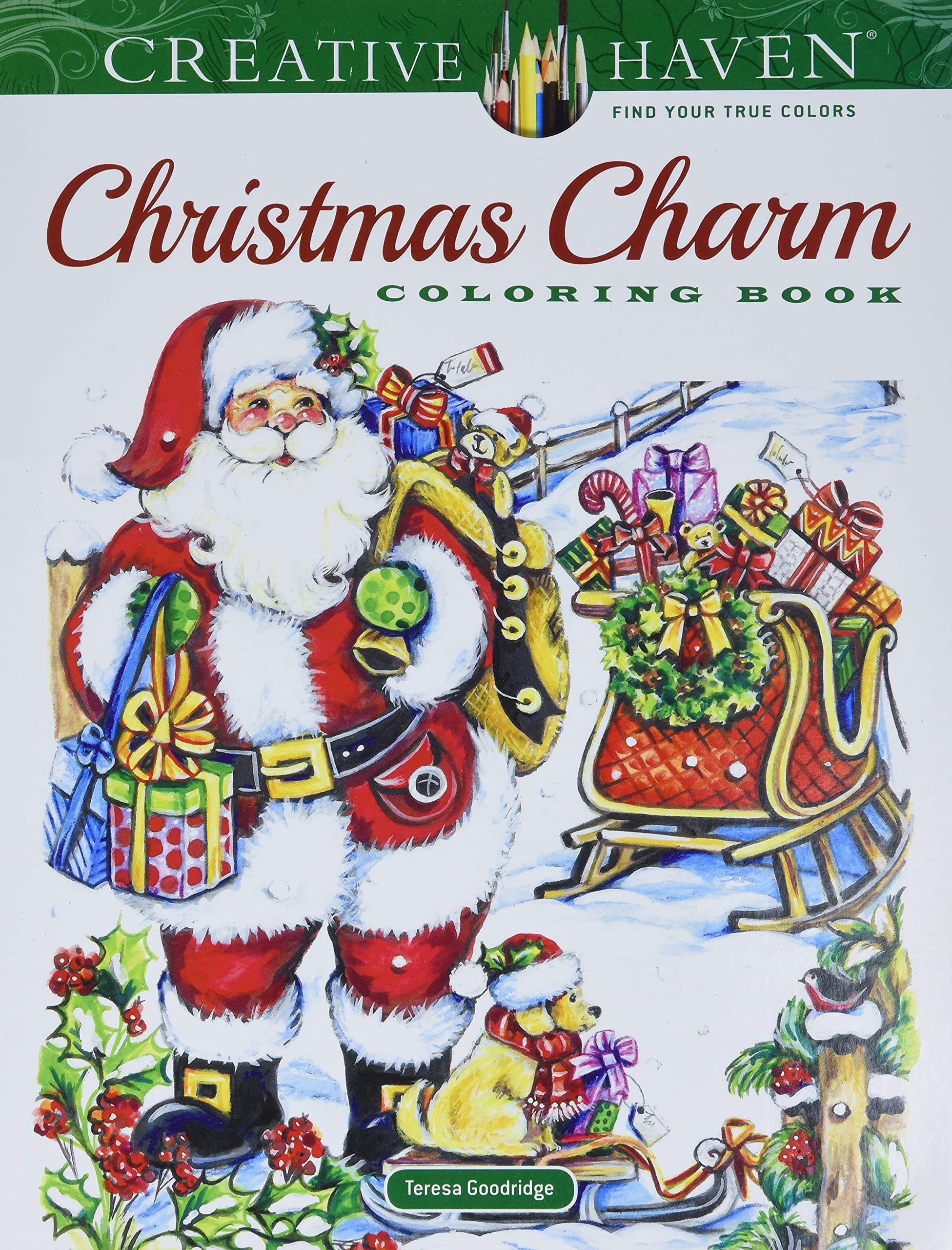 Creative Haven Christmas Charm Coloring Book Goodridge Teresa Amazon Ca Books