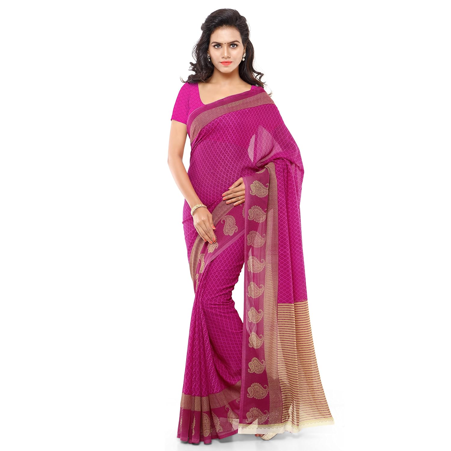 anand sarees saree with blouse piece