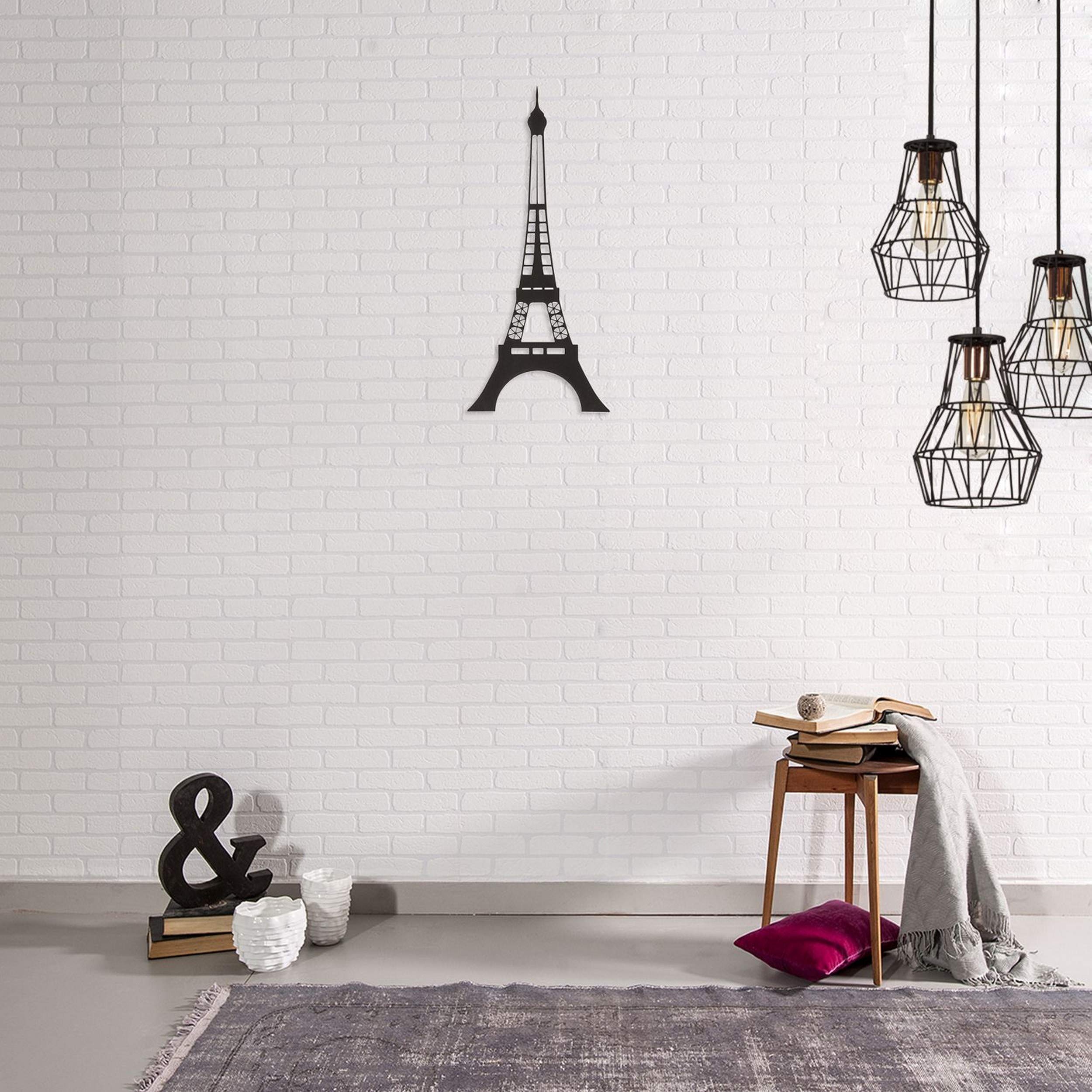 Homemania Wall Decoration 22 x 0.15 x 48 cm Black — image 1