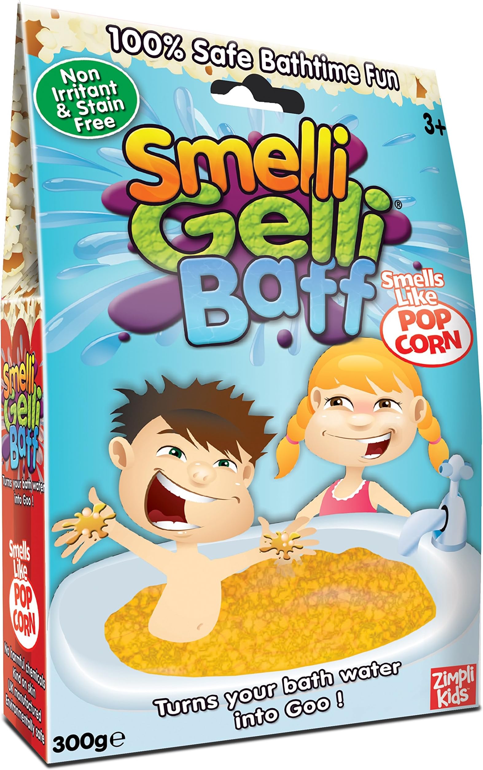 Smelli Gelli Baff Bubble Gum, Popcorn