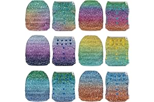 Mama Koala 1.0 Cloth Diapers for Babies, 6 Pack Pocket Shell Only (NO Inserts) - One Size Washable and Reusable Pocket Diapers for Newborns and Toddlers - 160067