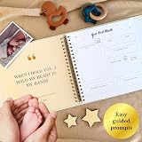 Omni & Ori Inspirational Baby Journal Memory Book Cream Gold 172 Pages view 6