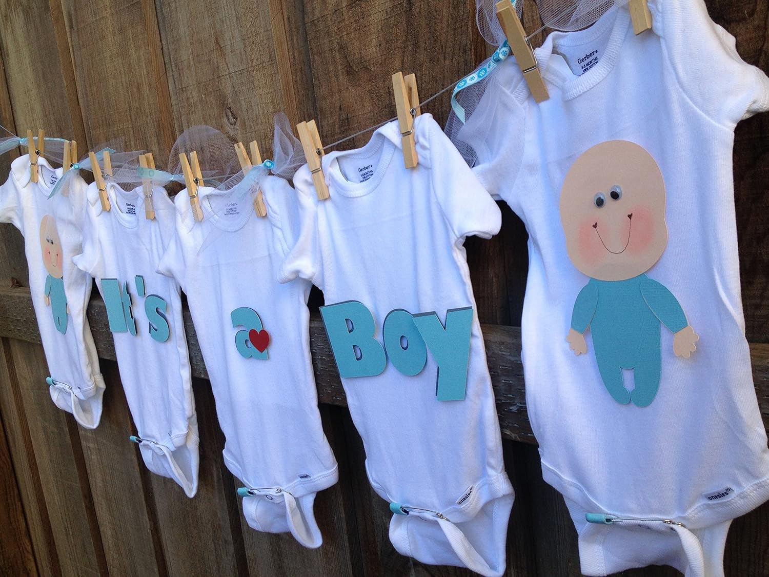 baby shower onesie banner