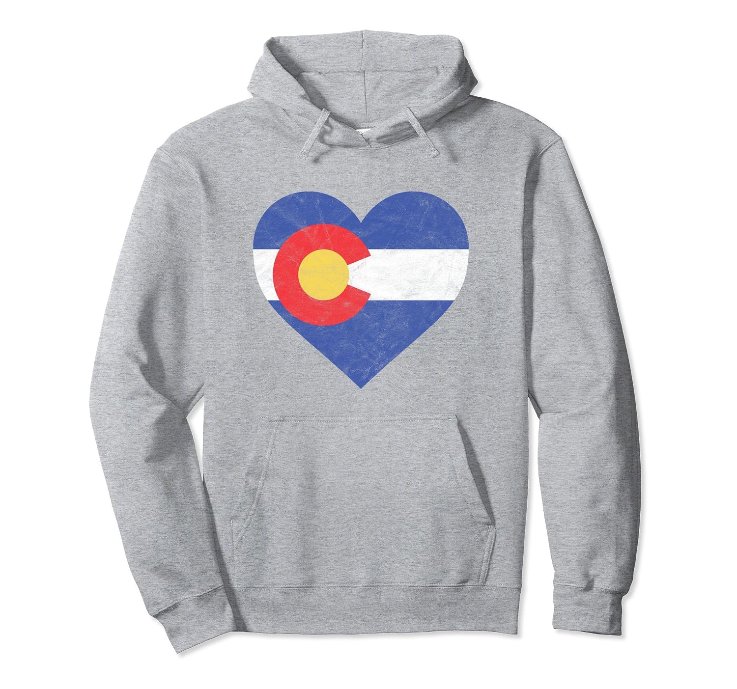 Threadrock Men's Colorado Coloradan Flag Hoodie Sweatshirt state denver