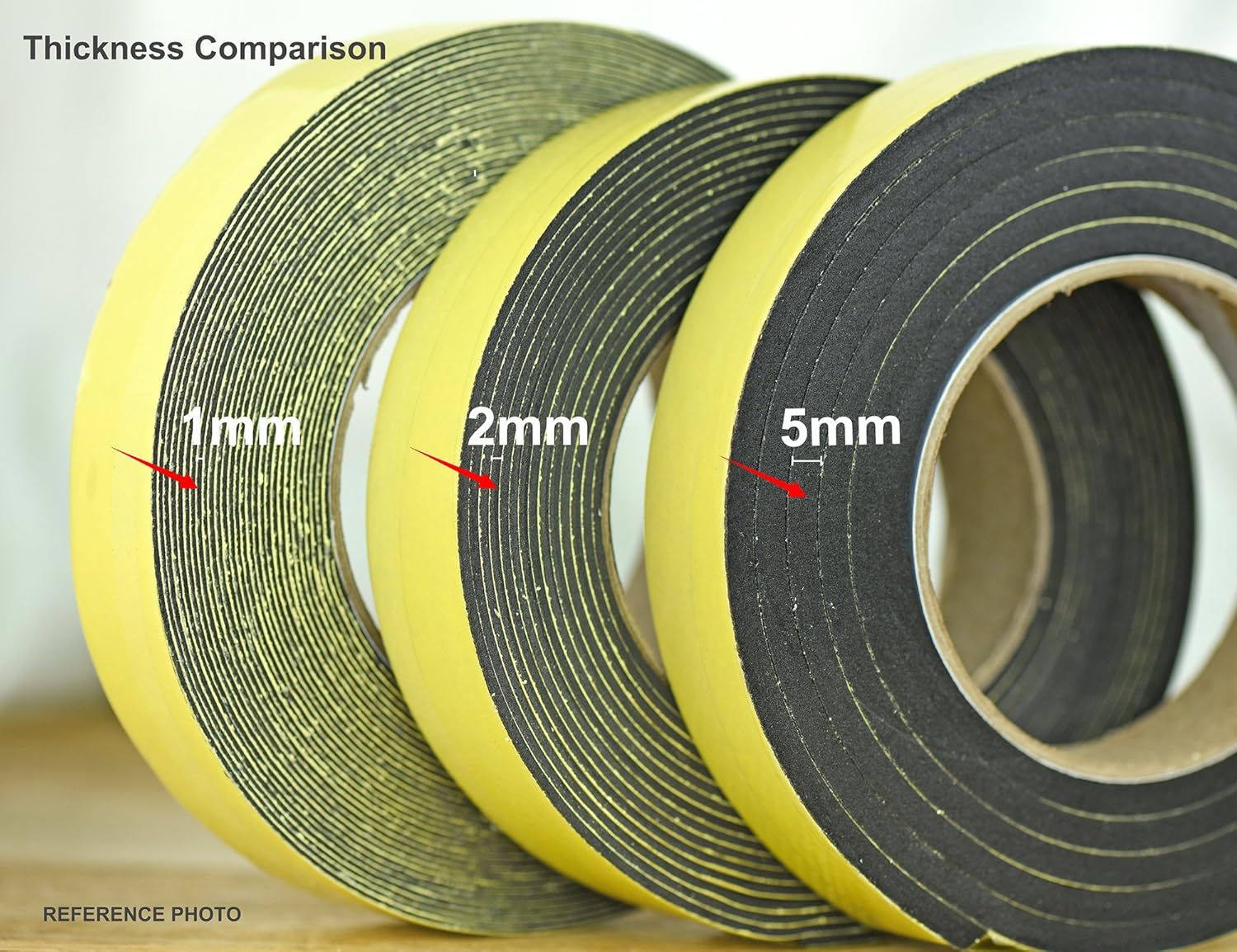 FiveSeasonStuff All Season Industrial Strength Single Sided Self-Adhesive Black Foam Tape - Image 4